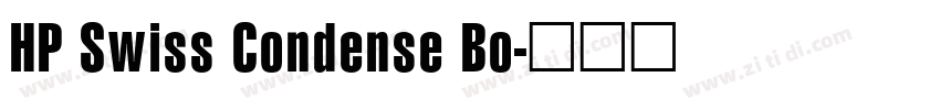 HP Swiss Condense Bo字体转换